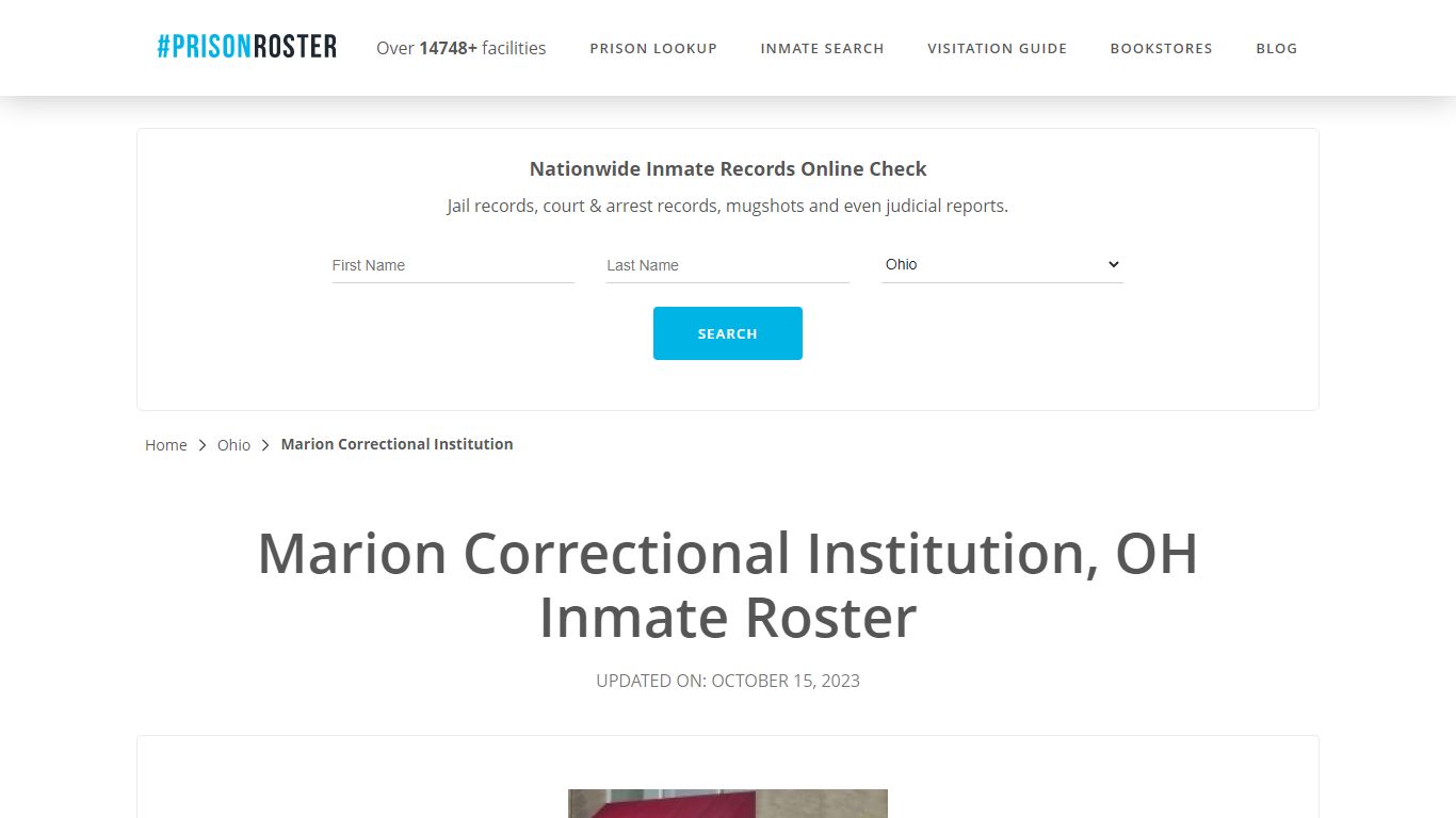 Marion Correctional Institution, OH Inmate Roster - Prisonroster